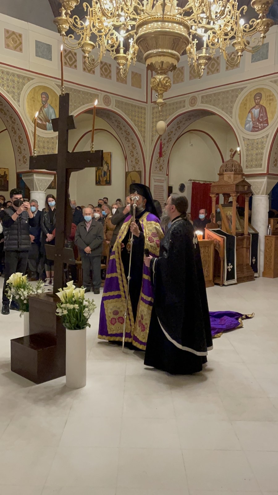 Ακολουθία των Παθών στον Μητροπολιτικό Ιερό Ναό Θήρας