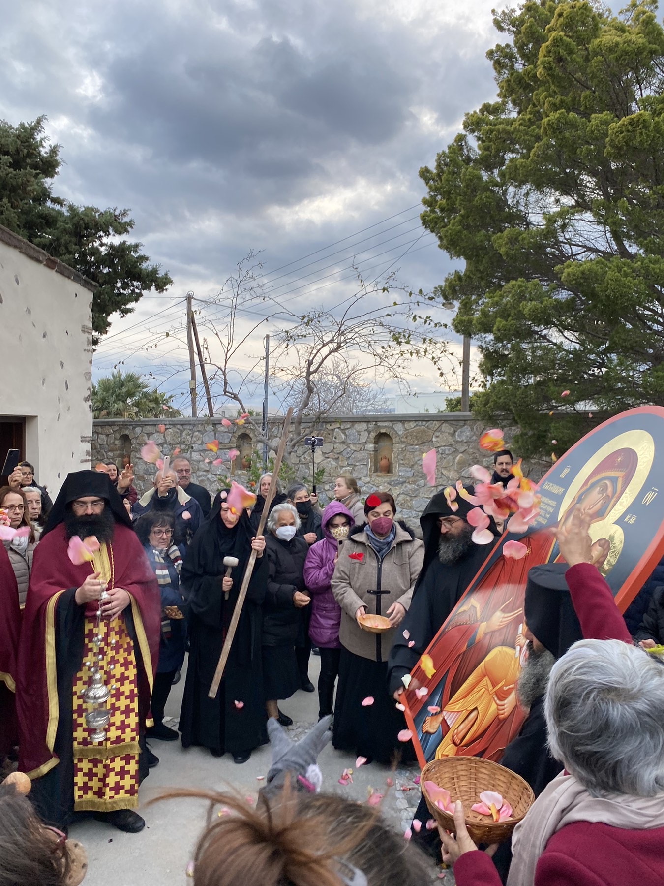 Υποδοχή Εικόνος της Παναγίας Γοργοϋπηκόου στη Σαντορίνη