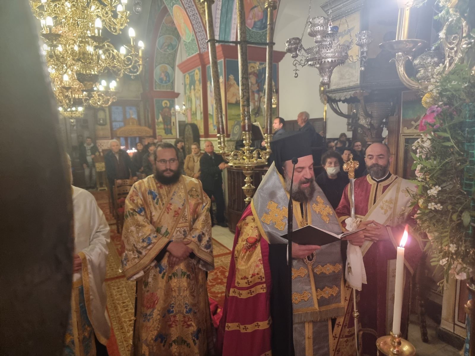 Γ´ Στάση των Χαιρετισμών στο Μεγαλοχώρι Σαντορίνης